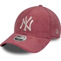 kepsar-bojd-rosa-justerbart-band-9forty-m-crown-chunky-cord-fran-new-york-yankees-mlb-av-new-era