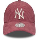 kepsar-bojd-rosa-justerbart-band-9forty-m-crown-chunky-cord-fran-new-york-yankees-mlb-av-new-era
