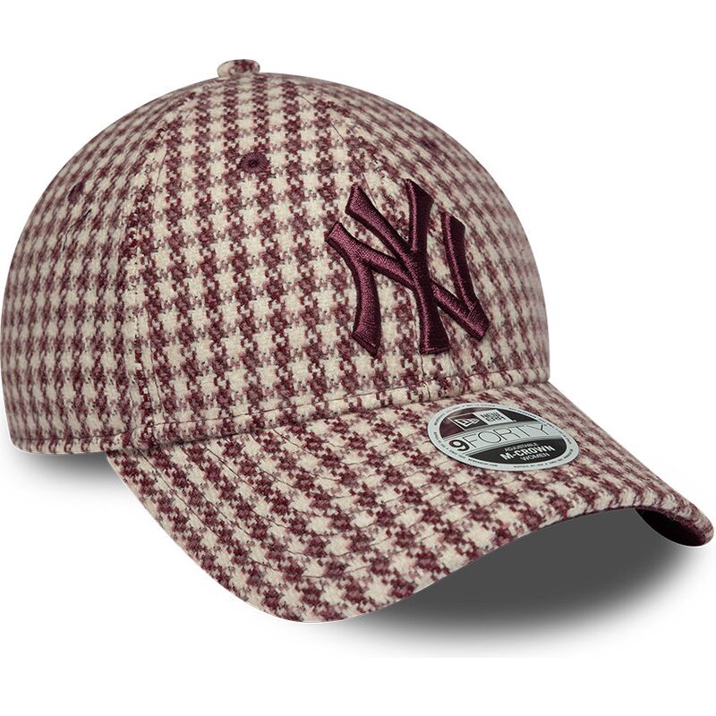 kepsar-bojd-rod-justerbart-band-9forty-m-crown-houndstooth-fran-new-york-yankees-mlb-av-new-era