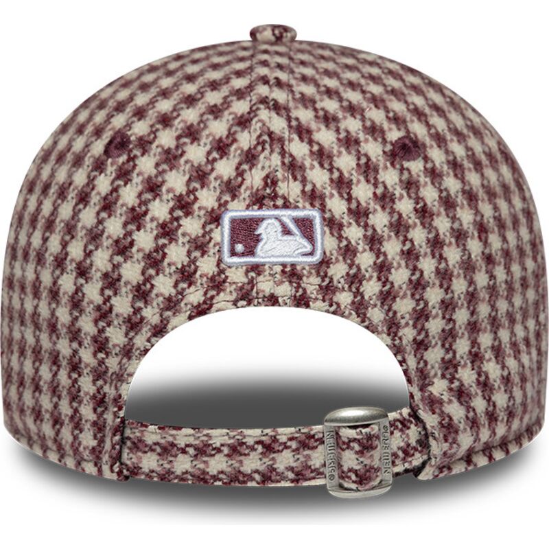 kepsar-bojd-rod-justerbart-band-9forty-m-crown-houndstooth-fran-new-york-yankees-mlb-av-new-era