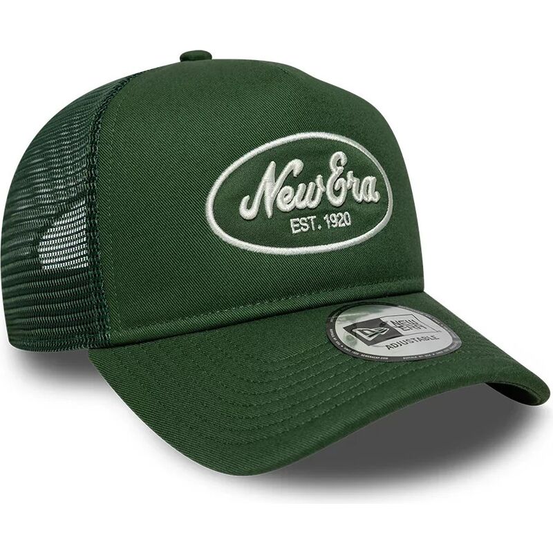 kepsar-bojd-gron-snapback-a-frame-oval-patch-foam-av-new-era