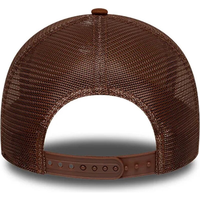 kepsar-bojd-brun-snapback-e-frame-outline-fran-new-york-yankees-mlb-av-new-era