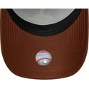 kepsar-bojd-brun-snapback-e-frame-outline-fran-new-york-yankees-mlb-av-new-era