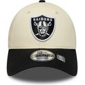 kepsar-bojd-beige-justerbart-band-9forty-colour-block-fran-las-vegas-raiders-nfl-av-new-era