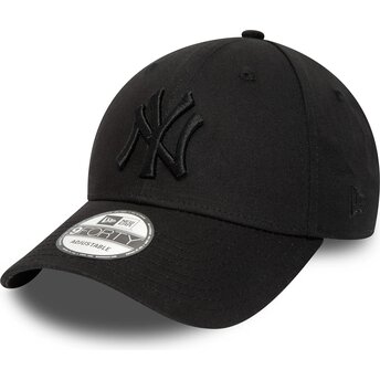 Kepsar böjd svart justerbart band 9FORTY League Essential från New York Yankees MLB av New Era