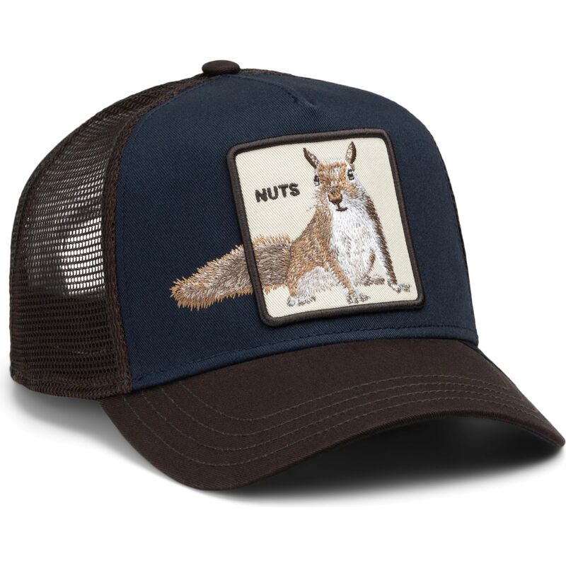 kepsar-bojd-brun-snapback-over-the-line-squirrel-out-of-bounds-nuts-the-farm-goorin-bros