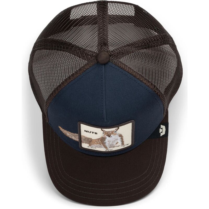 kepsar-bojd-brun-snapback-over-the-line-squirrel-out-of-bounds-nuts-the-farm-goorin-bros