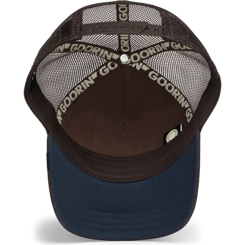 kepsar-bojd-brun-snapback-over-the-line-squirrel-out-of-bounds-nuts-the-farm-goorin-bros