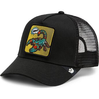 Kepsar böjd svart snapback Deadly Scorpion Pop Art Strikes Back The Farm Goorin Bros.