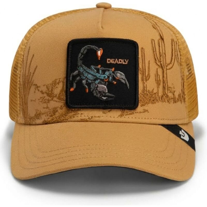kepsar-bojd-brun-snapback-scorpion-badlands-deadly-the-farm-goorin-bros