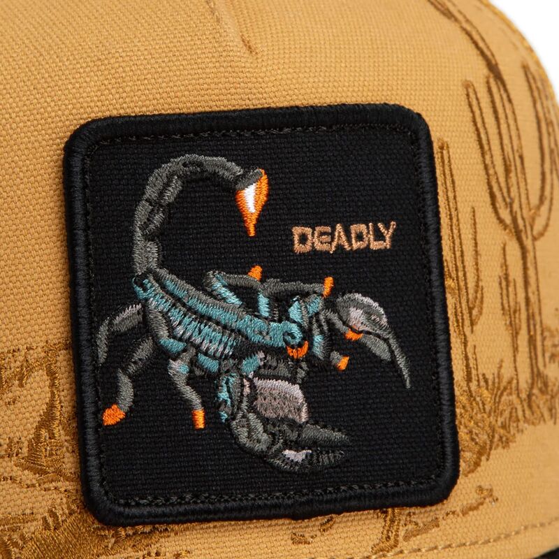 kepsar-bojd-brun-snapback-scorpion-badlands-deadly-the-farm-goorin-bros