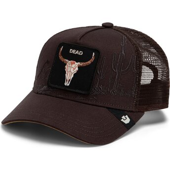 Kepsar böjd brun snapback Skull Badlands Dead The Farm Goorin Bros.
