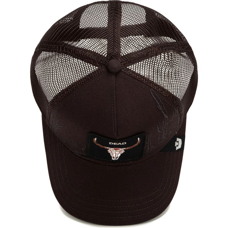 kepsar-bojd-brun-snapback-skull-badlands-dead-the-farm-goorin-bros