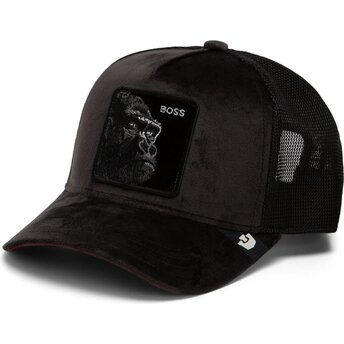 Kepsar böjd svart snapback Velour Boss The Farm Goorin Bros.