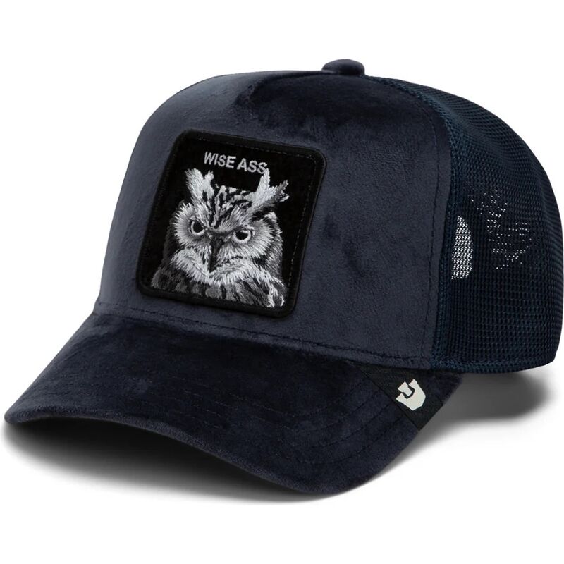 kepsar-bojd-marinbla-snapback-velour-wise-ass-the-farm-goorin-bros