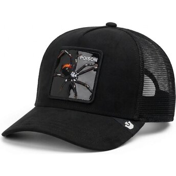 Kepsar böjd svart snapback Black Out Spider Blackened Metallic Poison The Farm Goorin Bros.