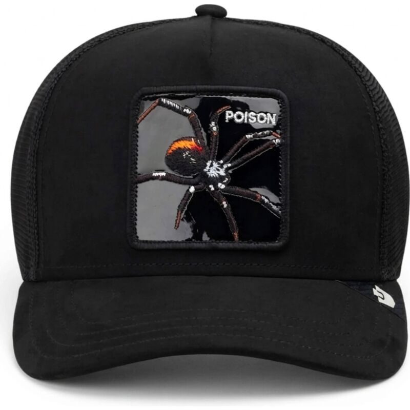 kepsar-bojd-svart-snapback-black-out-spider-blackened-metallic-poison-the-farm-goorin-bros