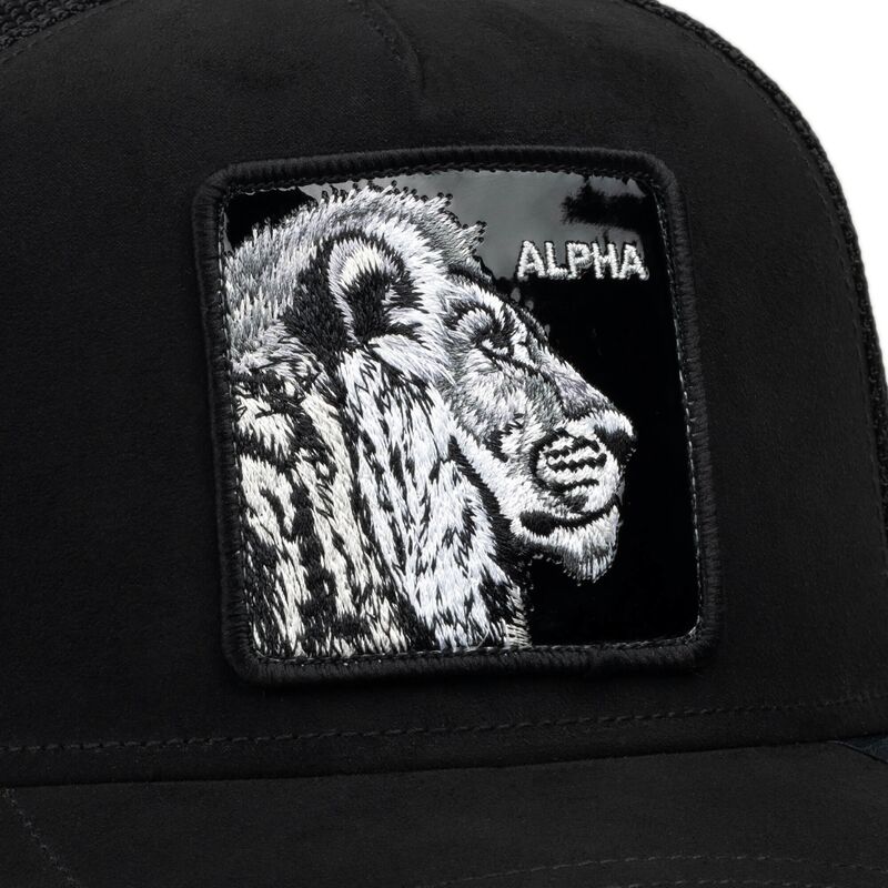 kepsar-bojd-svart-snapback-black-out-lion-blackened-metallic-alpha-the-farm-goorin-bros