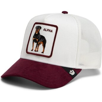 Kepsar böjd vit snapback Suede Alpha Microsuede The Farm Goorin Bros.