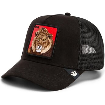 Kepsar böjd svart snapback Re Leone Rosso Microsuede King The Farm Goorin Bros.
