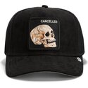 kepsar-bojd-svart-snapback-suede-cancelled-skull-microsuede-the-farm-goorin-bros