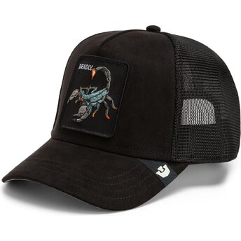 Kepsar böjd svart snapback Suede Scorpion Microsuede The Farm Goorin Bros.