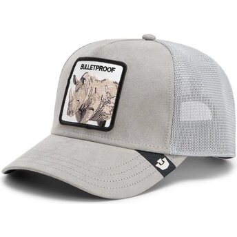 Kepsar böjd grå snapback Suede Rhino Microsuede Bulletproof The Farm Goorin Bros.
