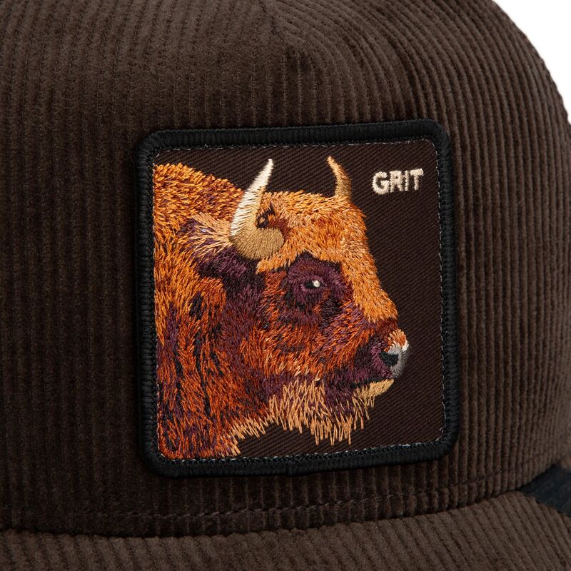 kepsar-bojd-brun-snapback-corduroy-grit-ridgeline-the-farm-goorin-bros