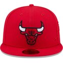 kepsar-platt-rod-justerad-59fifty-side-script-fran-chicago-bulls-nba-av-new-era