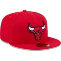 kepsar-platt-rod-justerad-59fifty-side-script-fran-chicago-bulls-nba-av-new-era