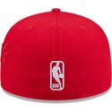 kepsar-platt-rod-justerad-59fifty-side-script-fran-chicago-bulls-nba-av-new-era