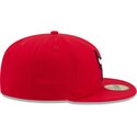 kepsar-platt-rod-justerad-59fifty-side-script-fran-chicago-bulls-nba-av-new-era