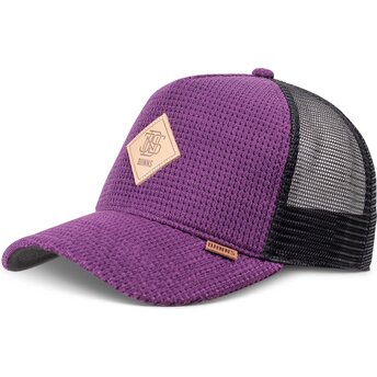 Kepsar böjd violett snapback HFT Knitted Fab av Djinns