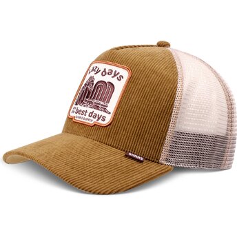 Kepsar böjd brun snapback HFT Lazy Days av Djinns