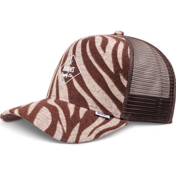Kepsar böjd brun snapback HFT Rubbertigerstripes av Djinns