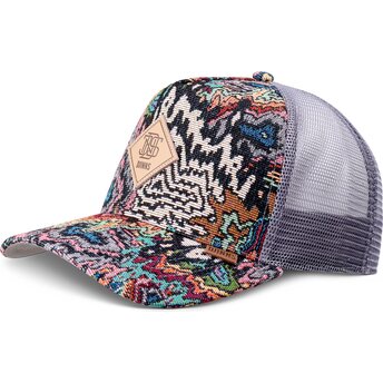 Kepsar böjd flerfärgad snapback HFT Color Explo av Djinns