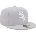 kepsar-platt-gra-justerad-59fifty-side-script-fran-chicago-white-sox-mlb-av-new-era