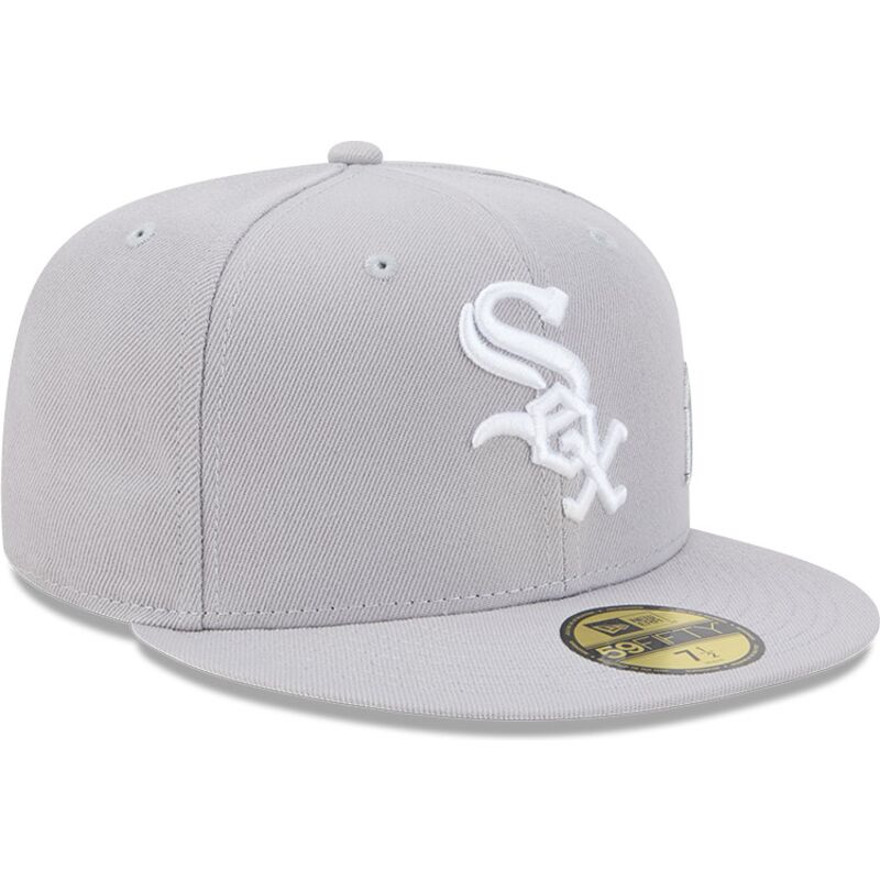 kepsar-platt-gra-justerad-59fifty-side-script-fran-chicago-white-sox-mlb-av-new-era
