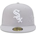 kepsar-platt-gra-justerad-59fifty-side-script-fran-chicago-white-sox-mlb-av-new-era