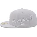 kepsar-platt-gra-justerad-59fifty-side-script-fran-chicago-white-sox-mlb-av-new-era