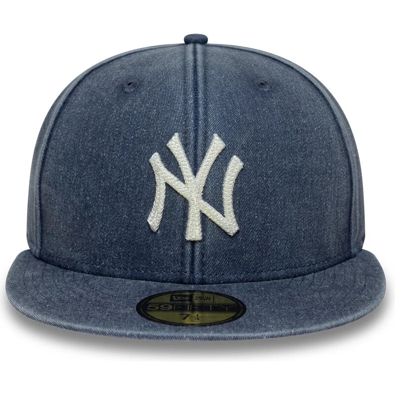 kepsar-platt-marinbla-justerad-59fifty-washed-fran-new-york-yankees-mlb-av-new-era