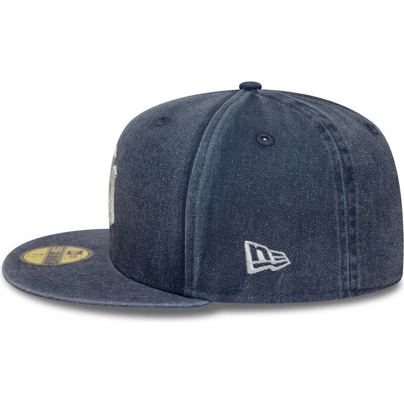 kepsar-platt-marinbla-justerad-59fifty-washed-fran-new-york-yankees-mlb-av-new-era