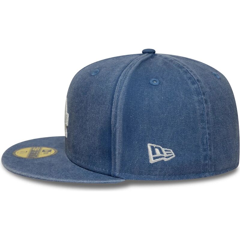 kepsar-platt-bla-justerad-59fifty-washed-fran-los-angeles-dodgers-mlb-av-new-era