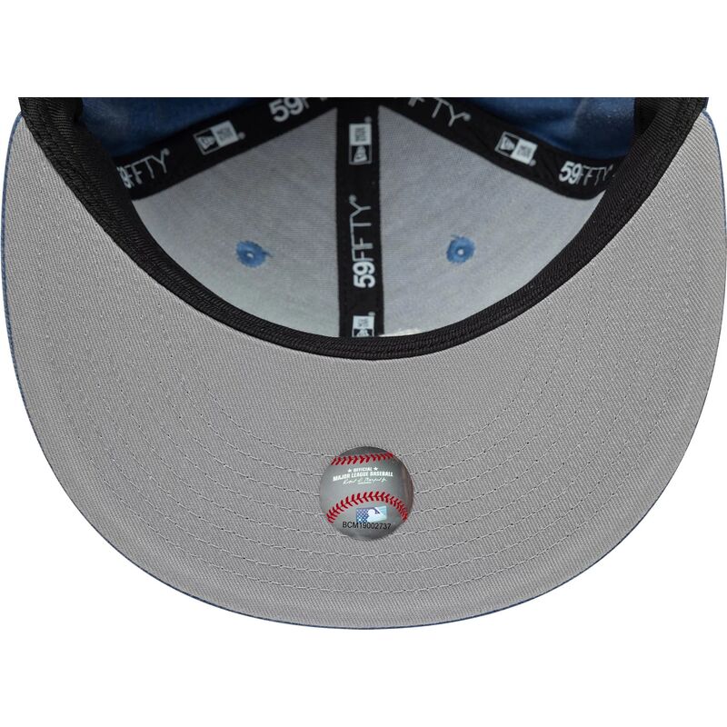 kepsar-platt-bla-justerad-59fifty-washed-fran-los-angeles-dodgers-mlb-av-new-era