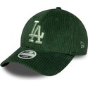 kepsar-bojd-gron-snapback-9forty-m-crown-chunky-cord-fran-los-angeles-dodgers-mlb-av-new-era