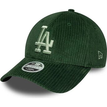 Kepsar böjd grön snapback 9FORTY M-Crown Chunky Cord från Los Angeles Dodgers MLB av New Era