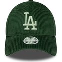 kepsar-bojd-gron-snapback-9forty-m-crown-chunky-cord-fran-los-angeles-dodgers-mlb-av-new-era
