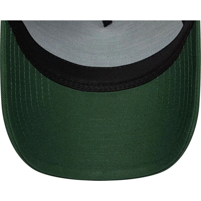 kepsar-bojd-gron-snapback-9forty-e-frame-rubber-fran-california-los-angeles-av-new-era