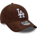 kepsar-bojd-brun-snapback-9forty-entry-cord-fran-los-angeles-dodgers-mlb-av-new-era