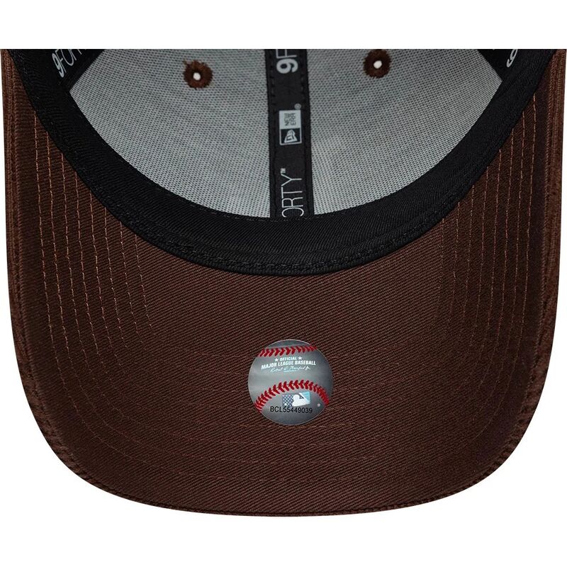 kepsar-bojd-brun-snapback-9forty-entry-cord-fran-los-angeles-dodgers-mlb-av-new-era